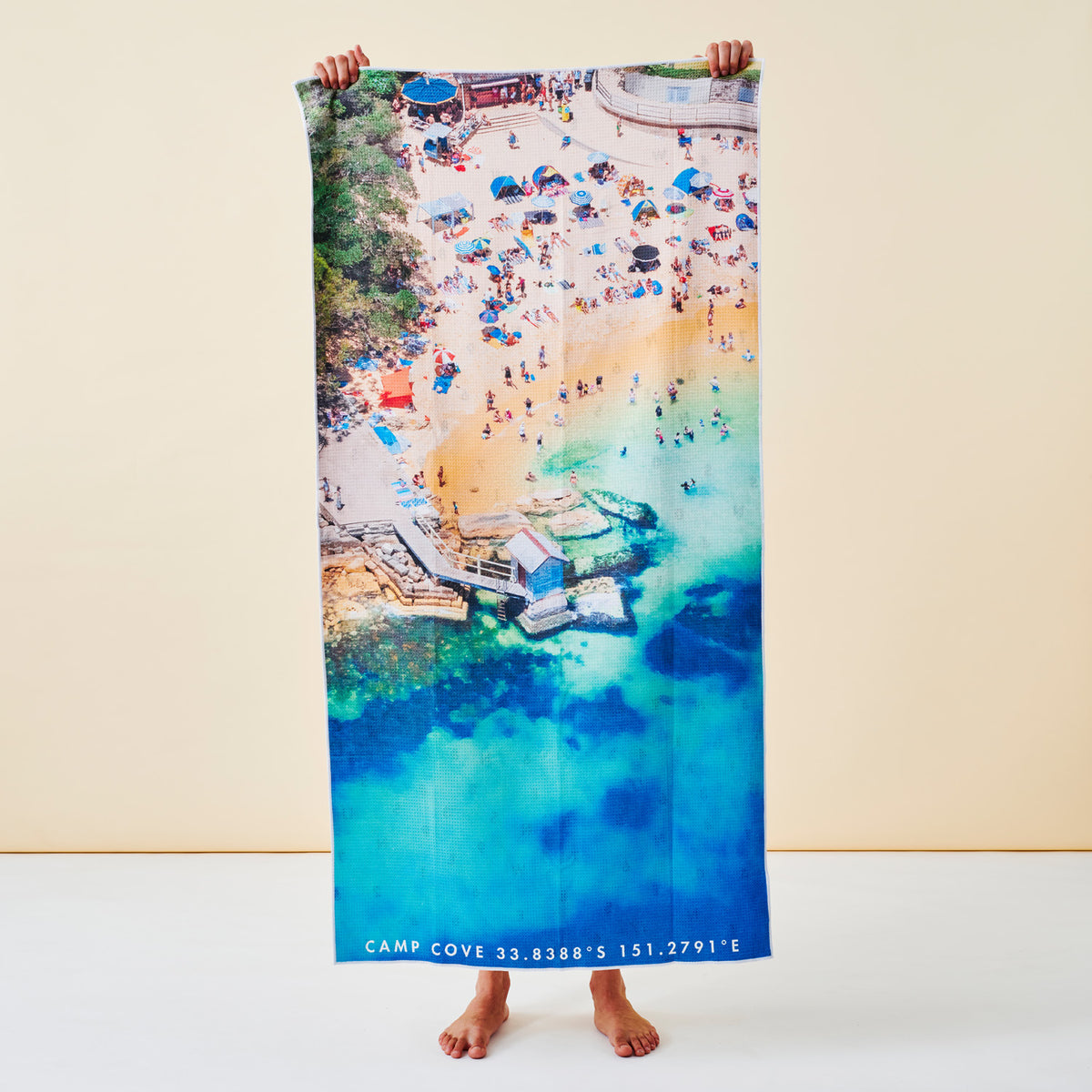 Camp Cove Corner beach towel