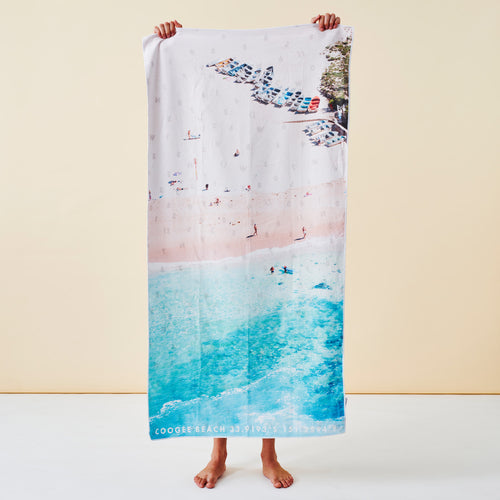 Coogee Boats beach towel