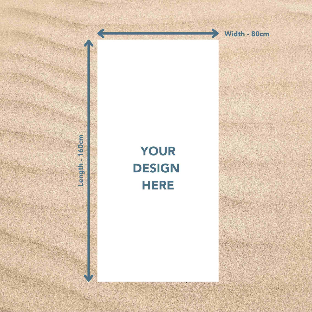 Custom sand free beach towel