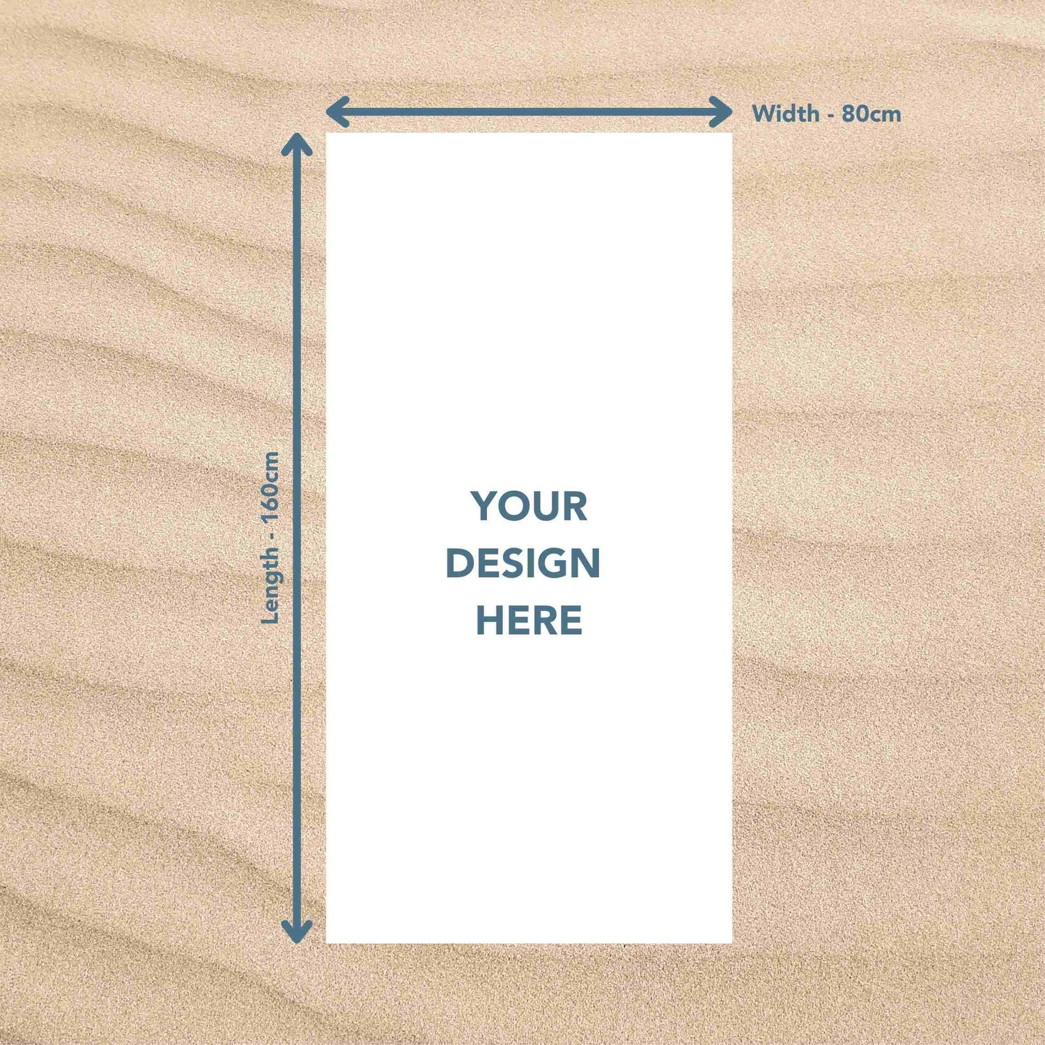 Custom sand free beach towel
