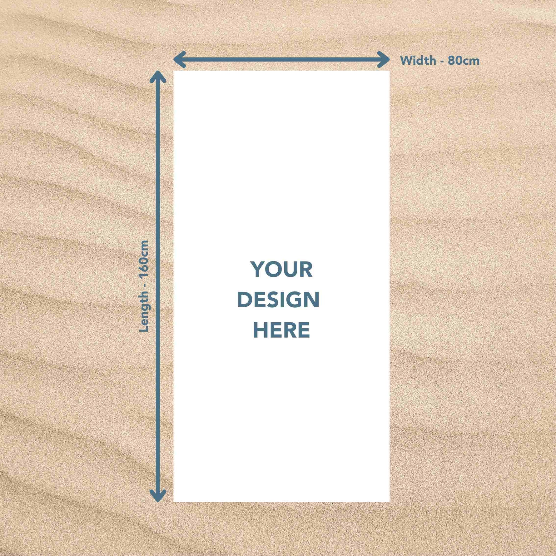 Custom sand free beach towel