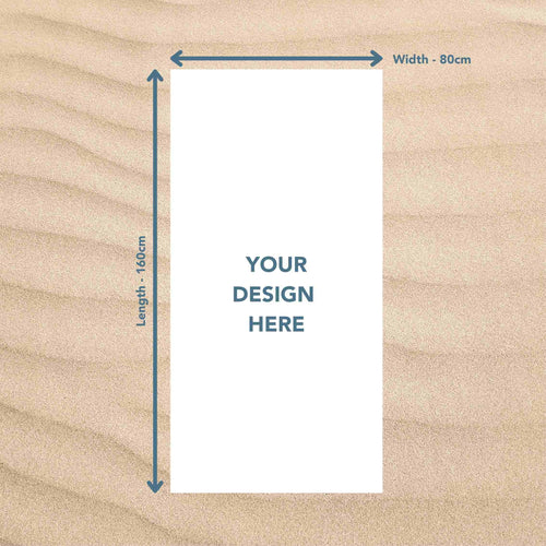 Custom sand free beach towel