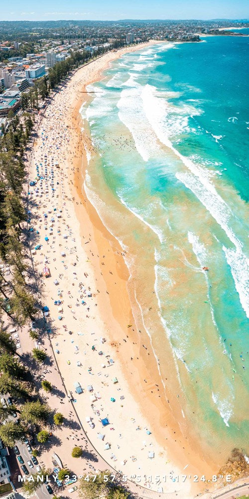 Manly Layers beach towel