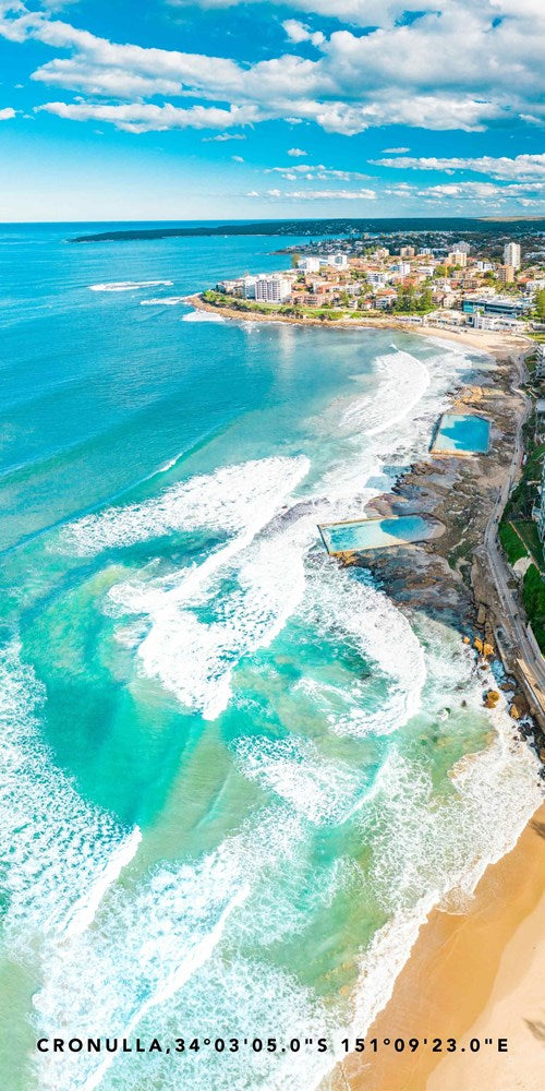 Cronulla Currents beach towel