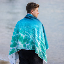 Load image into Gallery viewer, Ocean Veins beach towel