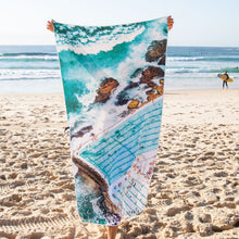 Load image into Gallery viewer, Icebergs Summer beach towel