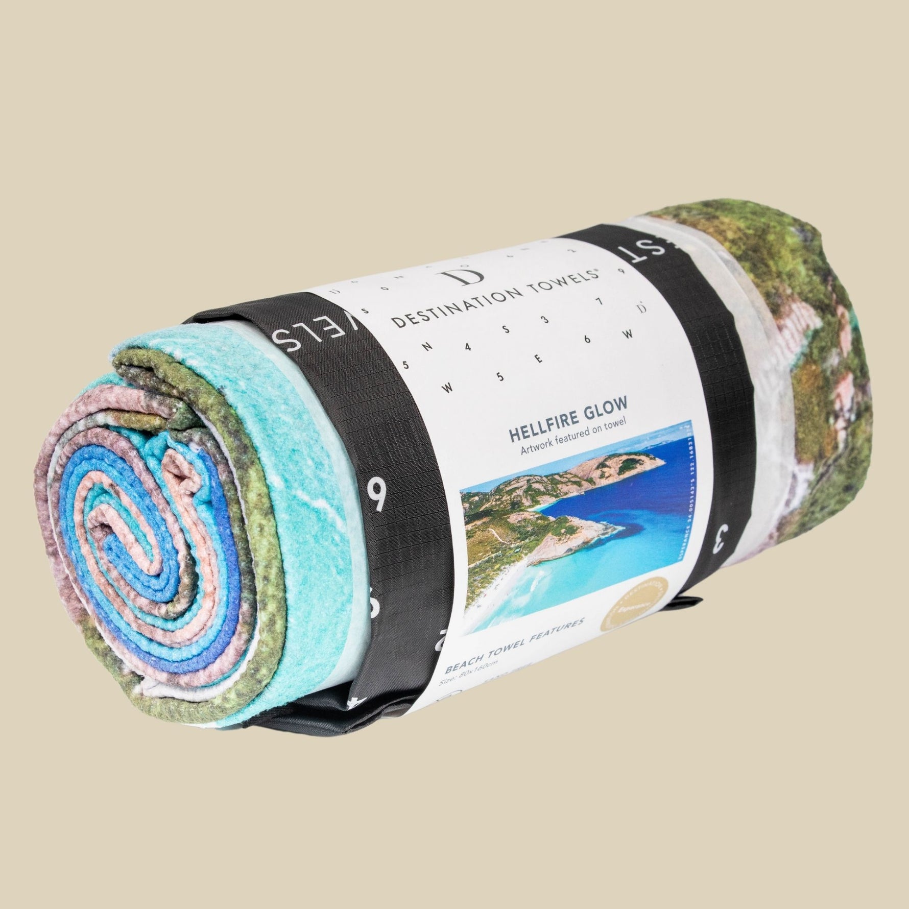 Hellfire Glow beach towel