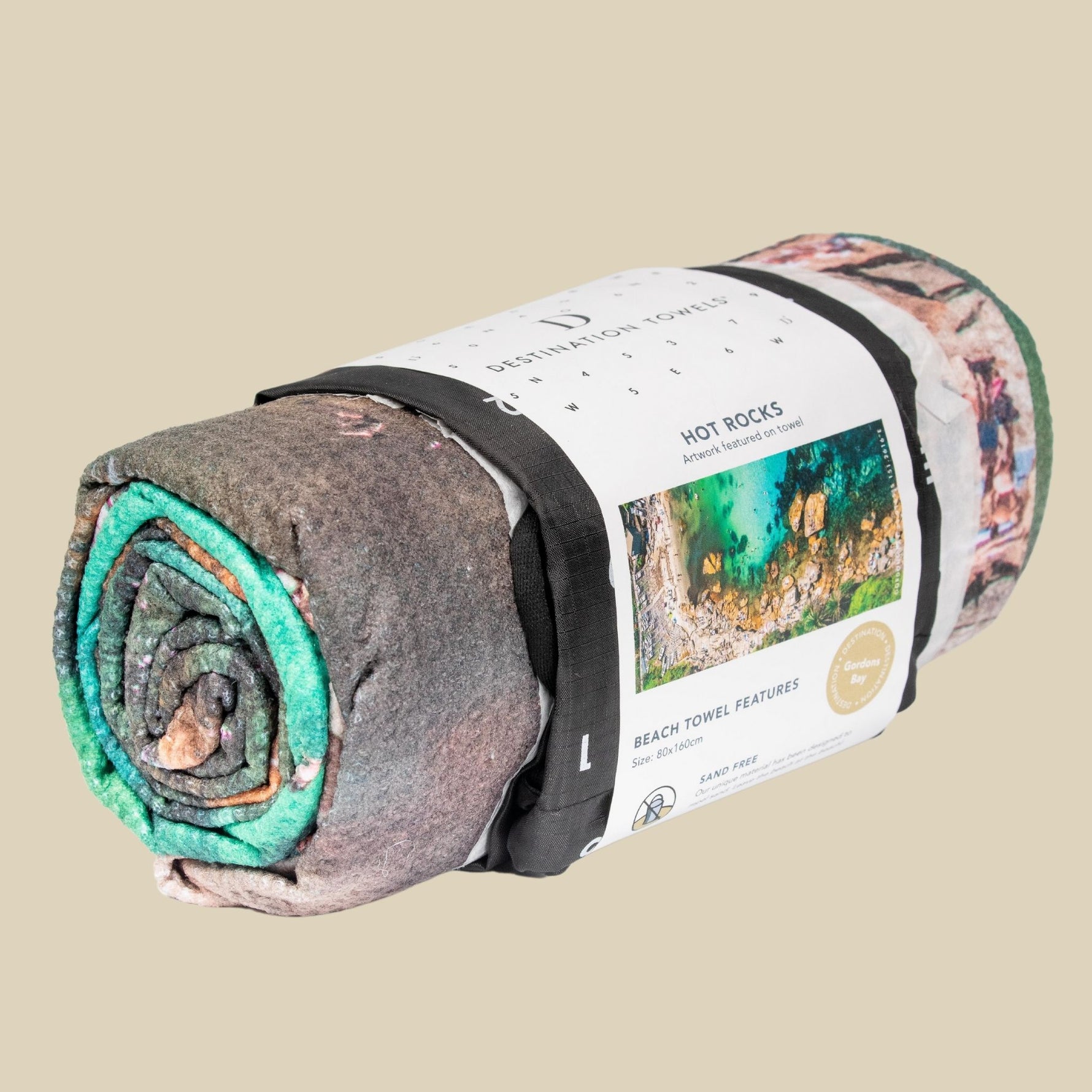 Hot Rocks beach towel