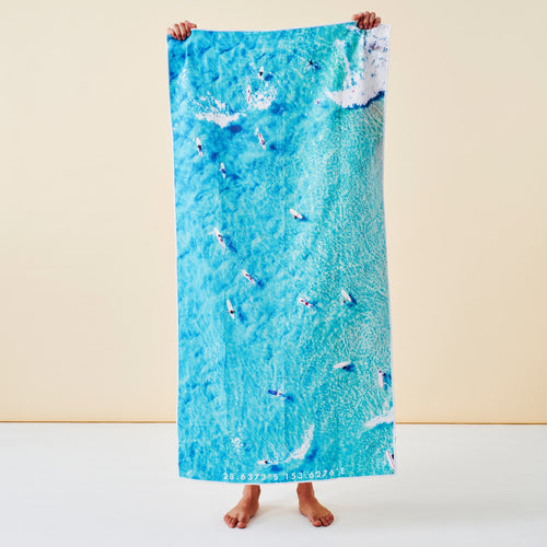 Longboard Party beach towel