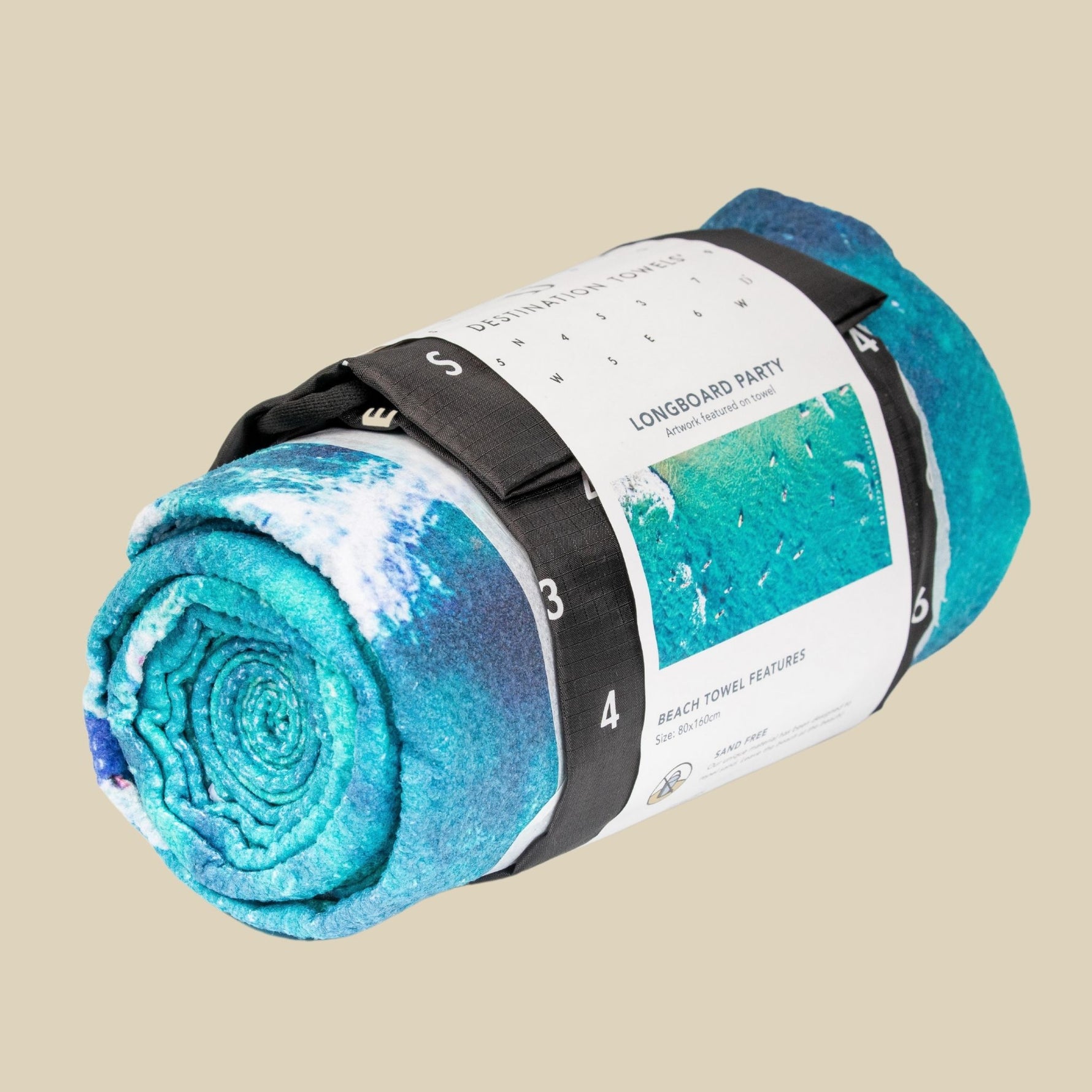 Longboard Party beach towel