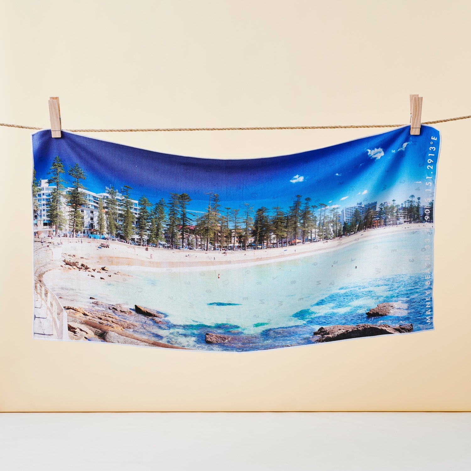 Manly Moments beach towel