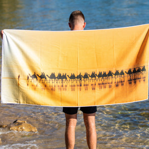 Sunset Ride beach towel
