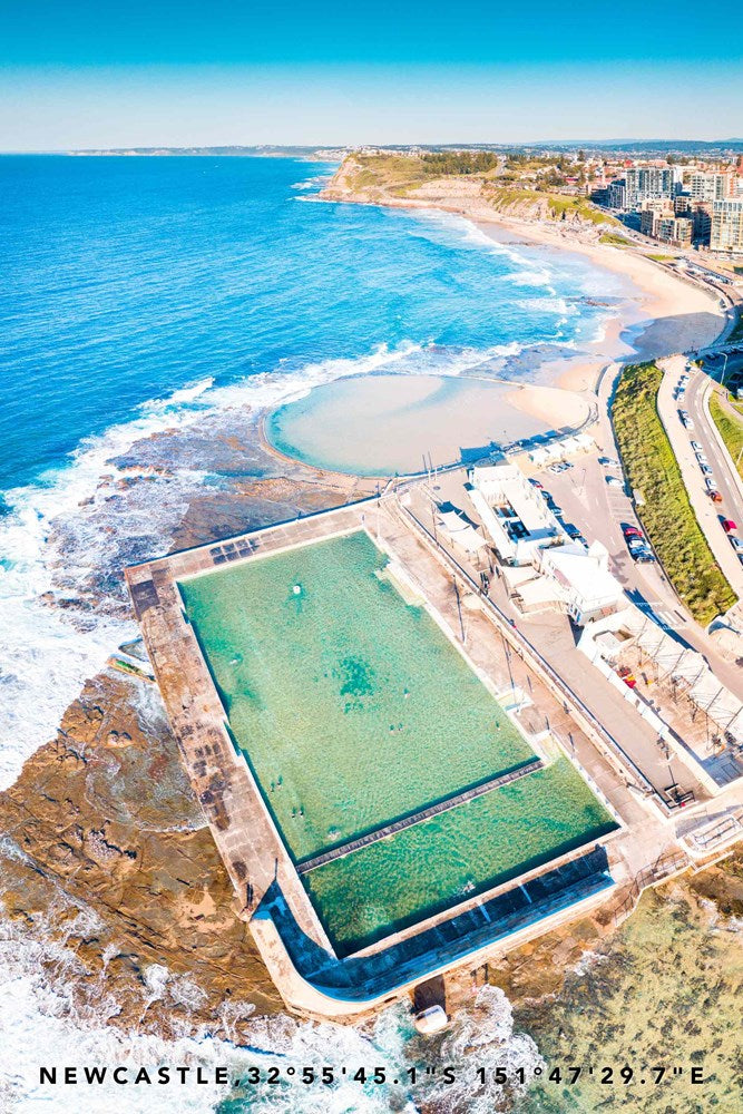 Newy Pools tea towel