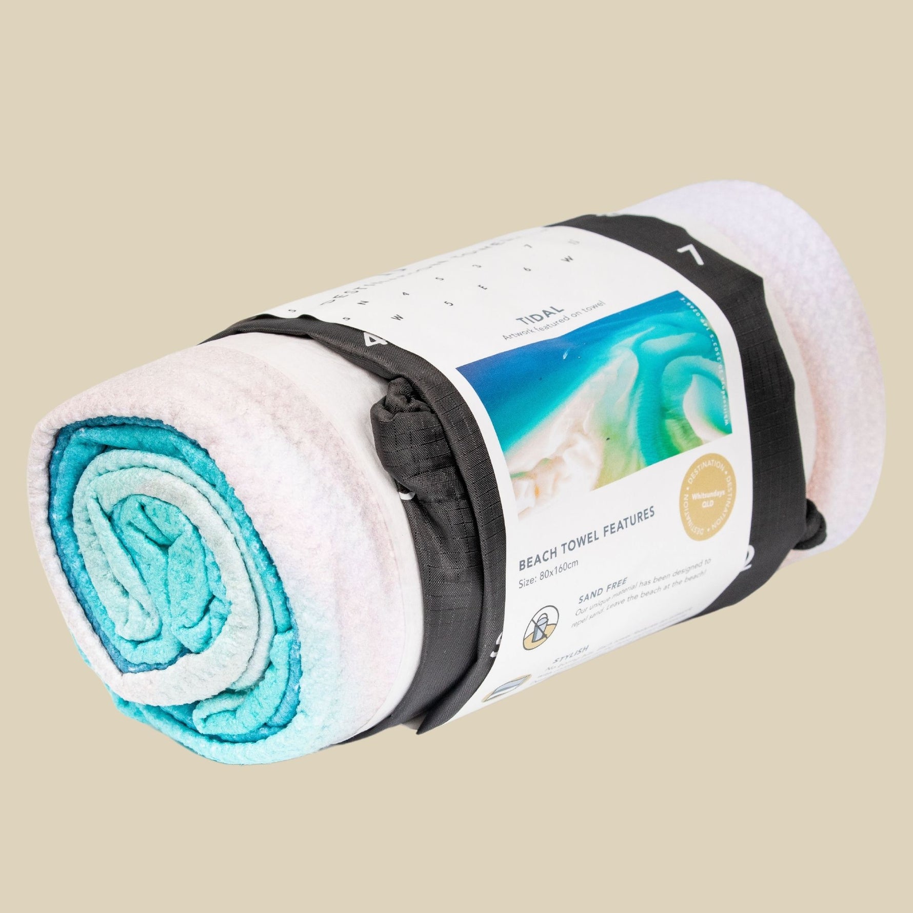 Tidal beach towel