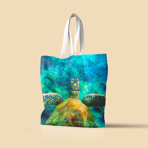 Turtle Tones tote bag