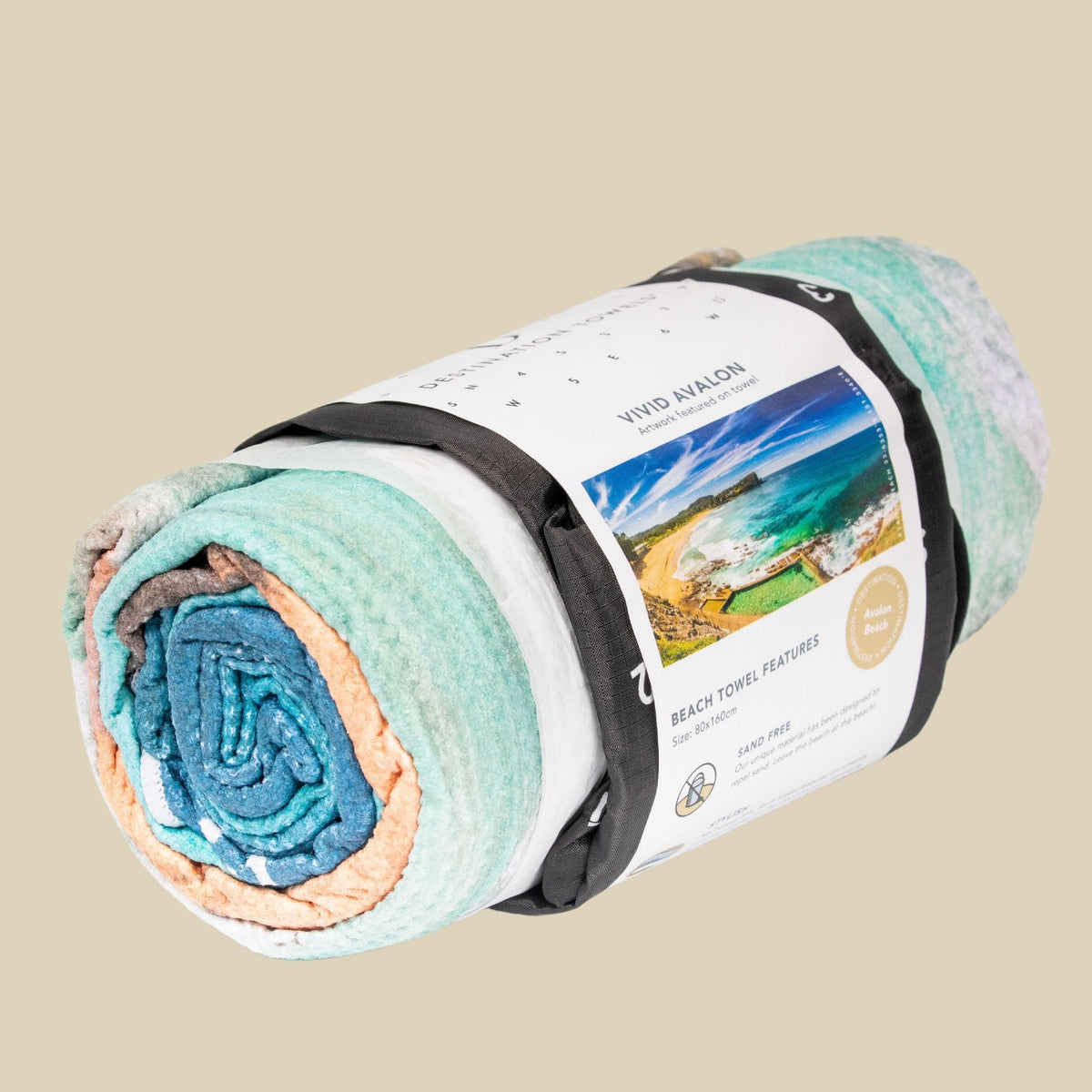 Vivid Avalon beach towel