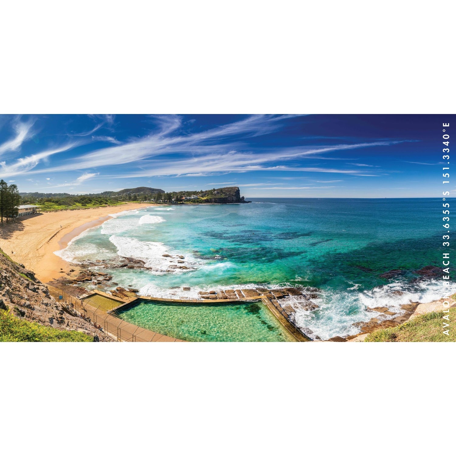 Vivid Avalon beach towel