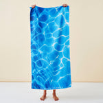 Watercolour beach towel