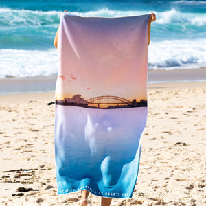 Harbour Pastels beach towel