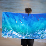 Blue Boards beach towel