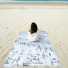 Load image into Gallery viewer, Beach Scene extra large towel