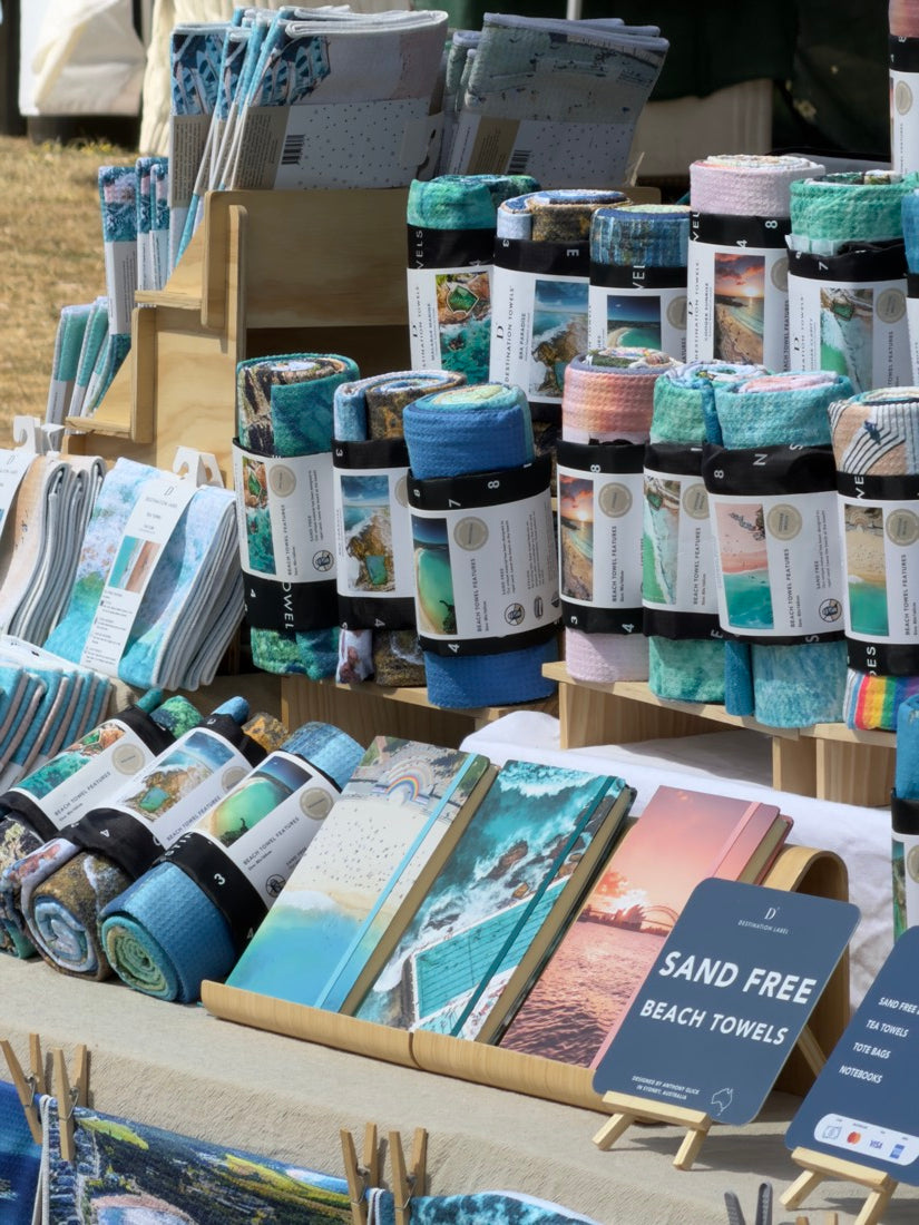 The Destination Label stall at Maroubra Beach Market